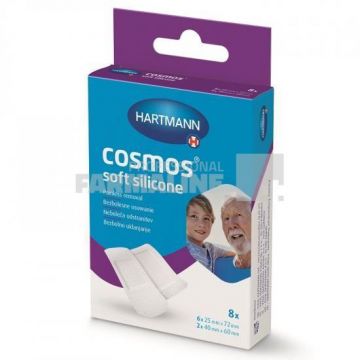 Hartmann Cosmos Soft Silicone Plasturi 2 dimensiuni 8 plasturi