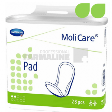 Hartmann Molicare Pad Tampoane absorbante incontinenta 2 picaturi 28 bucati