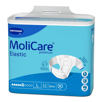 Hartmann Molicare Premium Elastic 6 picaturi Scutece incontinenta L 30 bucati