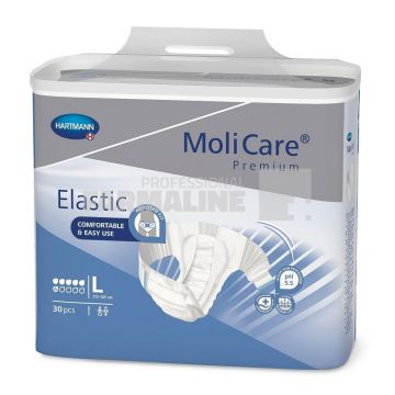 Hartmann Molicare Premium Elastic 6 picaturi Scutece incontinenta L 30 bucati