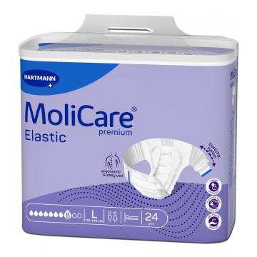 Hartmann Molicare Premium Elastic 8 picaturi Scutece incontinenta L 24 bucati
