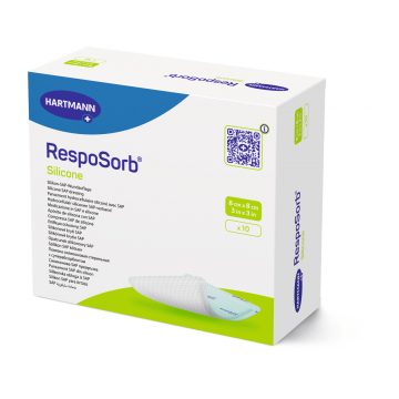 Hartmann Resposorb Silicone pansament 8 x 8 cm 10 bucati