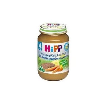 Hipp piure morcov cu cartof si miel 4+ luni 190 g