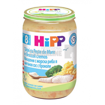 Hipp piure taitei cu peste de mare in sos de smantana cu broccoli 8+ luni 220 g