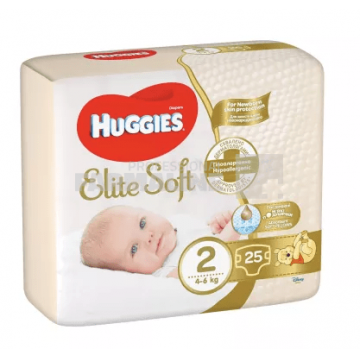 Huggies Elite Soft nr. 2 (4 - 6 kg) 25 bucati