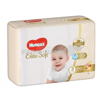 Huggies Elite Soft nr. 3 (5 - 9 kg) 40 bucati