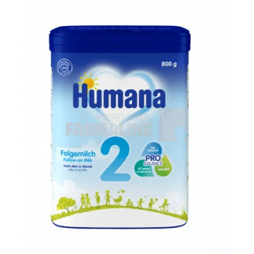 Humana 2 Lapte de continuare + 6 luni 800 g