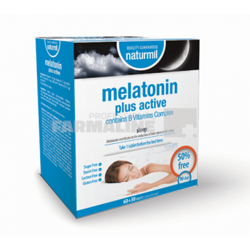 Melatonin Plus Active 60 tablete + 30 tablete Cadou