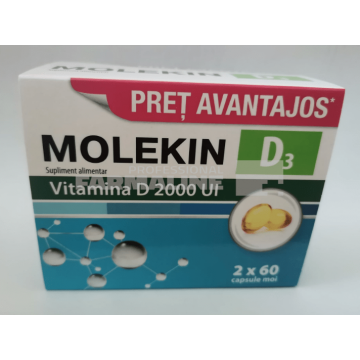 Molekin D3 2000 U.I. Set 2 x 60 capsule moi