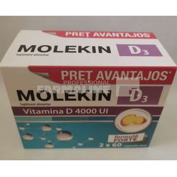 Molekin D3 4000 U.I. Set 2 x 60 capsule moi