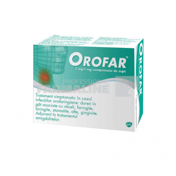 Orofar 1 mg/1 mg 24 comprimate