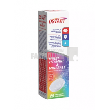 Ostart Multivitamine & Minerale 20 comprimate efervescente