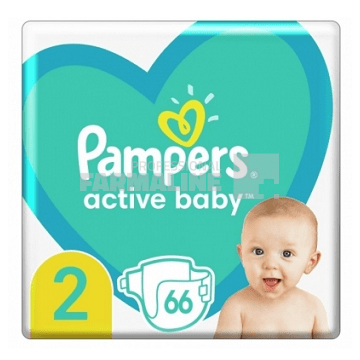 Pampers Nr.2 (4-8 kg) Active Baby 66 bucati