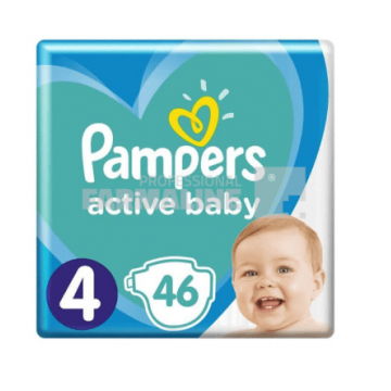 Pampers Nr.4 (9 -14kg) Active Baby 46 bucati