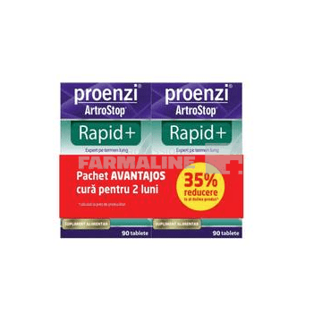 Proenzi Artrostop Rapid+ 1+35% reducere la al doilea produs 90 tablete