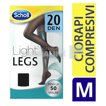 Scholl Ciorapi Compresivi Light Legs 20 Den Negru ''M''