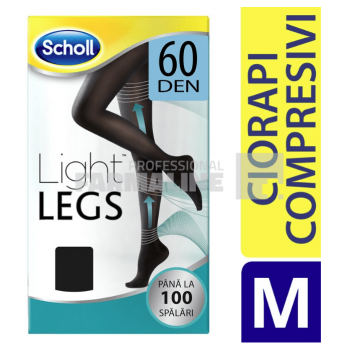 Scholl Ciorapi Compresivi Light Legs 60 Den negru ''M''