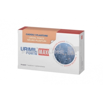 Urimil Forte Max 30 capsule + Neuro Plasture Cadou