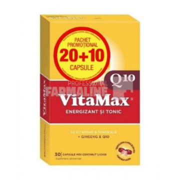 Vitamax Q10 30 capsule Pachet promotional 20 + 10 capsule