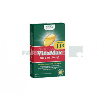 Vitamax Vitamina D3 12 capsule moi