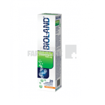 Vitamina C 1000 mg cu aroma de portocale 20 comprimate efervescente