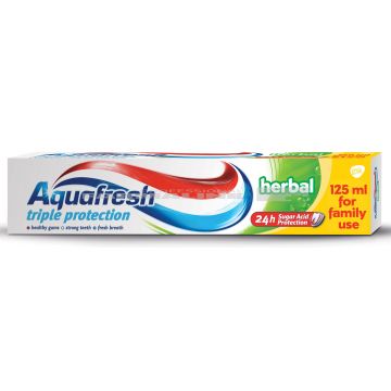 Aquafresh Pasta de dinti Herbal 75 ml + 50 ml Gratis