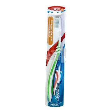 Aquafresh Periuta de dinti Clean & Flex Twin Medium