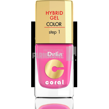 Delia Coral Hybrid Gel Color step 1 Lac unghii 22