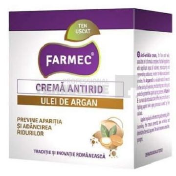 Farmec Crema antirid cu Ulei de Argan ten uscat 50 ml