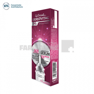 Gerovital H3 Evolution Ser cu Acid Hialuronic concentratie 6% 10 ml