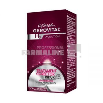 Gerovital H3 Evolution Tratament corector riduri ochi, buze si frunte 15 ml