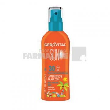 Gerovital Sun Lapte protectie solara copii SPF30 150 ml