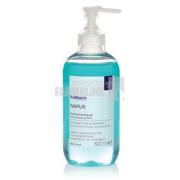Ivapur Gel spumant pentru piele sensibila mixta grasa 500 ml