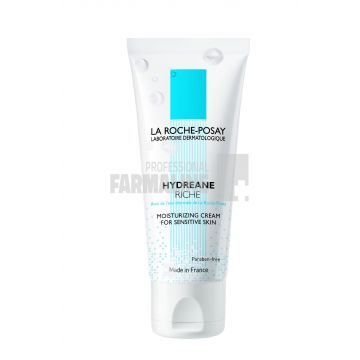 La Roche Posay Hydreane Riche Crema hidratanta piele sensibila cu apa termala pentru ten uscat 40 ml