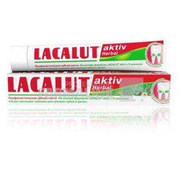 Lacalut Aktiv Herbal Pasta de dinti 75 ml