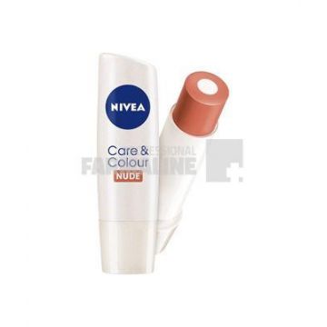 Nivea 85280 Care & Colour Nude Balsam de buze 4,8 g