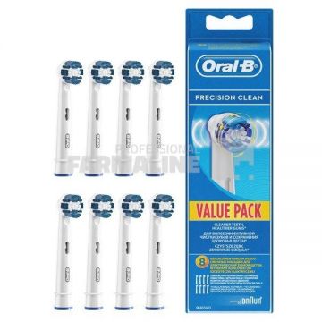 Oral B Precision Clean EB 20 Rezerve cap periuta de dinti electrica 8 bucati