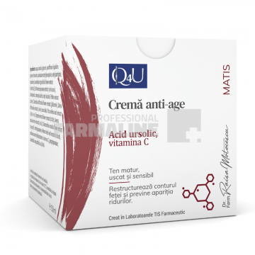 Tis Q4U Crema anti-age cu Vitamina C si Acid Ursolic 50 ml
