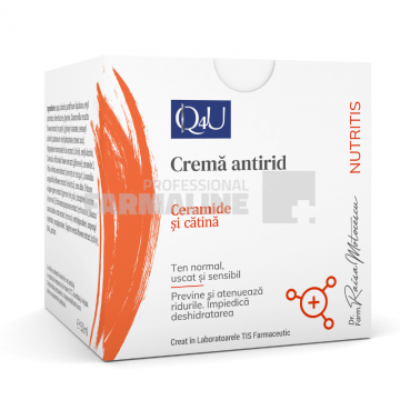 Tis Q4U Crema antirid cu Ceramide, Lanolina si Catina 50 ml