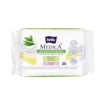 Bella Medica Servetele intime Green Tea 20 bucati