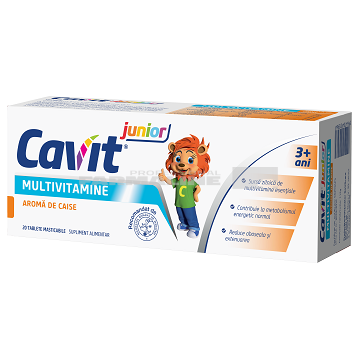 Biofarm Cavit Junior caise 20 tablete masticabile