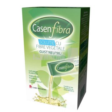 Casen Fibra Solutie cu fibre vegetale gust neutru 14 plicuri