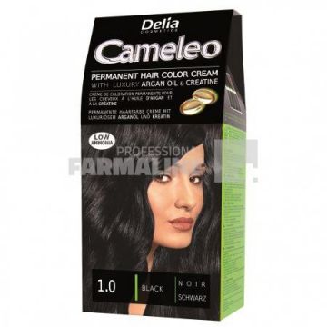 Delia Cameleo Vopsea de par 1.0 Black75 g