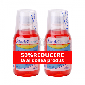 Eludril Apa de gura 200 ml 1 + 1 50% din al II lea