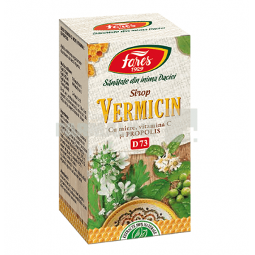 Fares D73 Vermicin Sirop cu miere si propolis 100 ml