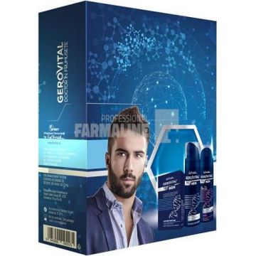 Gerovital Pachet H3 Men Lotiune dupa ras 100 ml + Spuma de ras 200 ml + Wild Deodorant Spray 150 ml