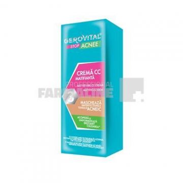 Gerovital Stop Acnee Crema CC matifianta 30 ml