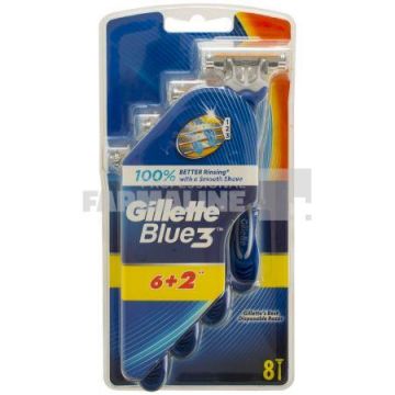 Gillette Blue3 Aparat de ras 6 + 2 bucati