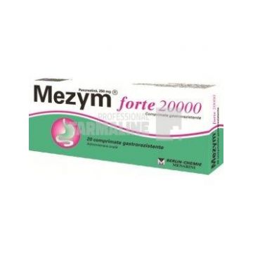 Mezym Forte 20000 20 comprimate gastrorezistente