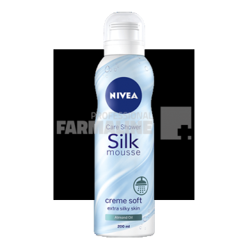 Nivea 83645 Silk Mousse Creme Soft Spuma de dus 200 ml